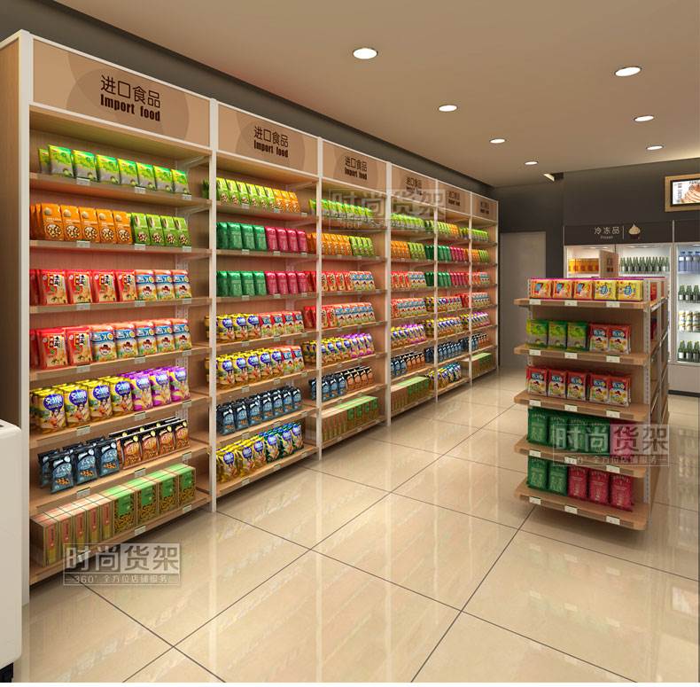 點亮超市美味 木背板帶燈箱食品貨架，供應商如何助力超市升級？